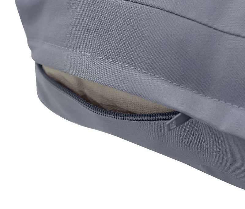 |COVER ONLY| Piped Trim Outdoor Deep Seat Cushion 24x26x6, Water Repellent, Patio Furniture Patio Cushion Slipcovers Replacement Seat Cushion Covers AD001