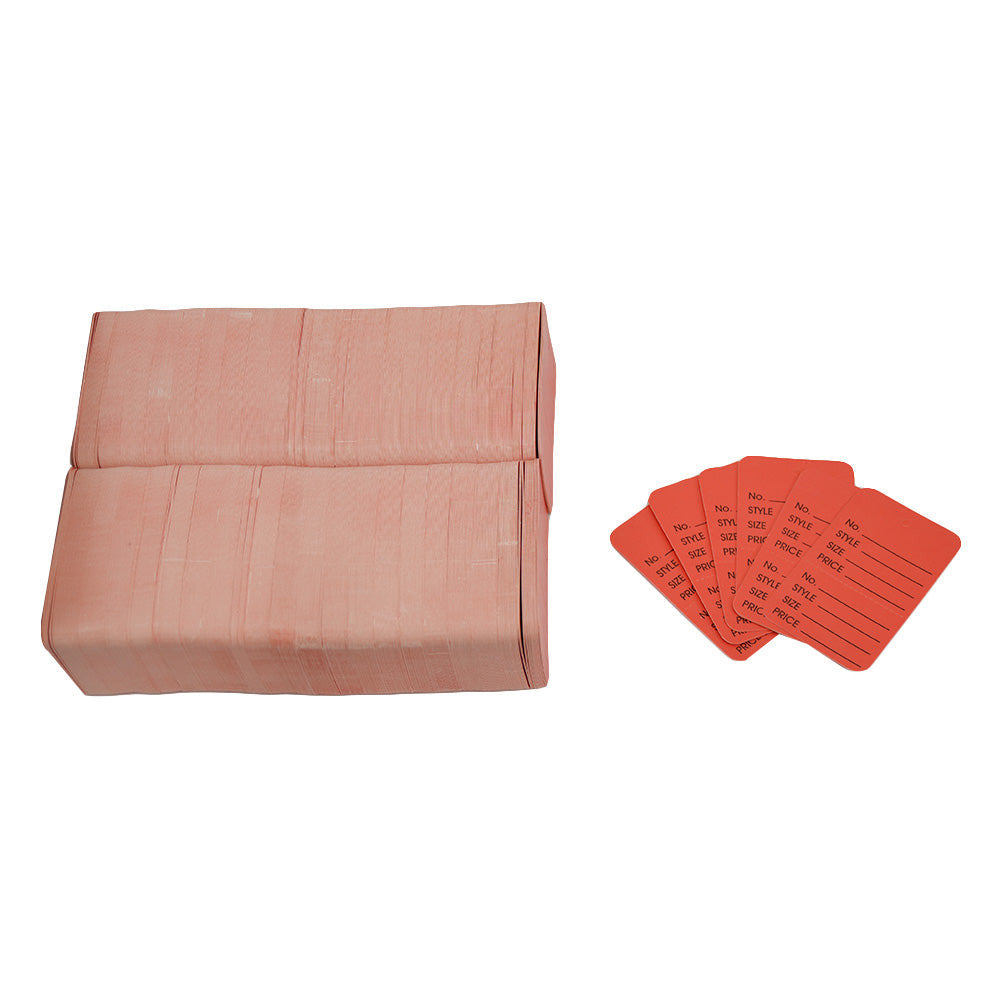 RED 1000 PCS Large Perforated  Hang Tags Coupon Price Paper Label Card 1-3/4" x 2-7/8"
