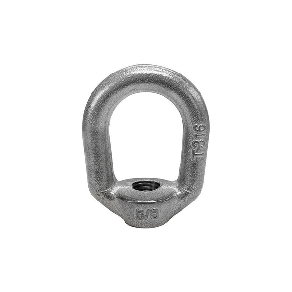 Stainless Steel T316 Forged Style 5/8" Eye Nut WLL 3,440 Lbs Lifting Marine Thread Ring Oval