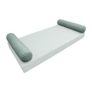 Modern outdoor daybed cushion set with two bolsters and two pillows, ideal for patio, porch, or indoor lounge spaces. — cover only