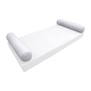 Modern outdoor daybed cushion set with two bolsters and two pillows, ideal for patio, porch, or indoor lounge spaces. — cover only