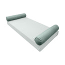 STYLE 5 Bolster Pillow for Outdoor Indoor Daybed Porch Swing Bed Queen Size Piped Trim AD002 | COVERS ONLY |