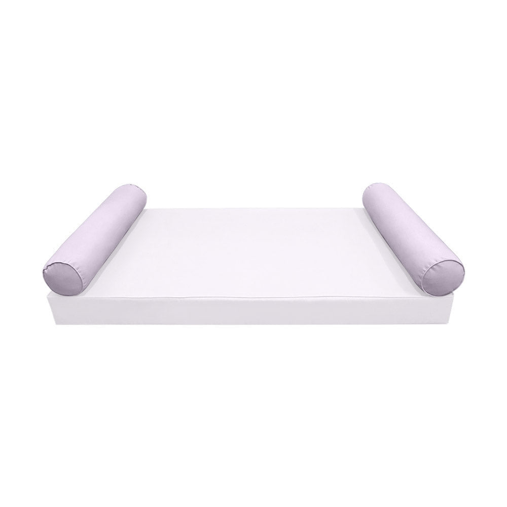 STYLE 5 Bolster Pillow for Outdoor Indoor Daybed Porch Swing Bed Queen Size Piped Trim AD107 | COVERS ONLY |