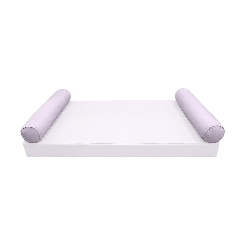 STYLE 5 Bolster Pillow for Outdoor Indoor Daybed Porch Swing Bed Queen Size Piped Trim AD107 | COVERS ONLY |