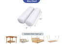 STYLE 5 Bolster Pillow for Outdoor Indoor Daybed Porch Swing Bed Full Size Knife Edge AD003 | COVERS ONLY |