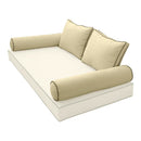 STYLE 1 pillow and bolster cushion set for daybeds, porch swings, or beds – indoor and outdoor use with durable knife-edge design. — cover only