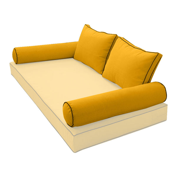 Outdoor daybed mattress fitted sheet cover — cover only