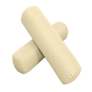 cushion and bolster set styled on a crib-size daybed with natural light background