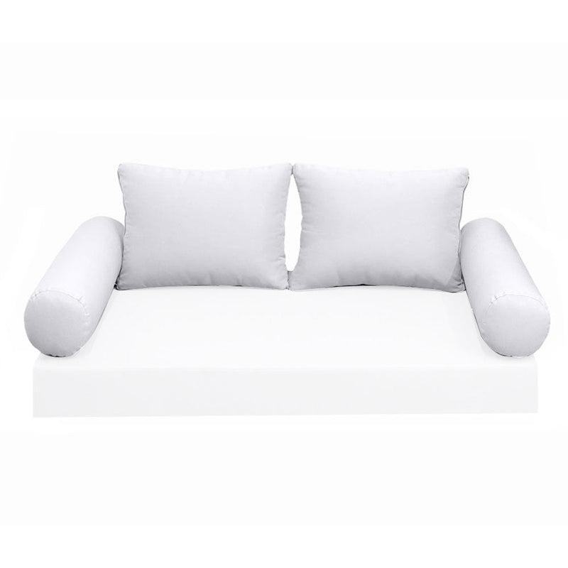 STYLE 1 Pillow & Bolster Cushion for Outdoor Indoor Daybed Porch Swing Bed Crib Size Knife Edge AD105 | COVERS ONLY |