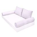 STYLE 1 pillow and bolster cushion set for daybeds, porch swings, or beds – indoor and outdoor use with durable knife-edge design. — cover only
