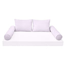Modern outdoor daybed cushion set with two bolsters and two pillows, ideal for patio, porch, or indoor lounge spaces. — cover only
