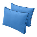 Pillow and bolster cushions displayed on an outdoor porch swing for a cozy, elegant setting.