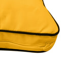 Porch swing setup featuring cushion set for relaxed outdoor living.