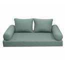 STYLE 1 pillow and bolster cushion set for daybeds, porch swings, or beds – indoor and outdoor use with durable knife-edge design. — cover only