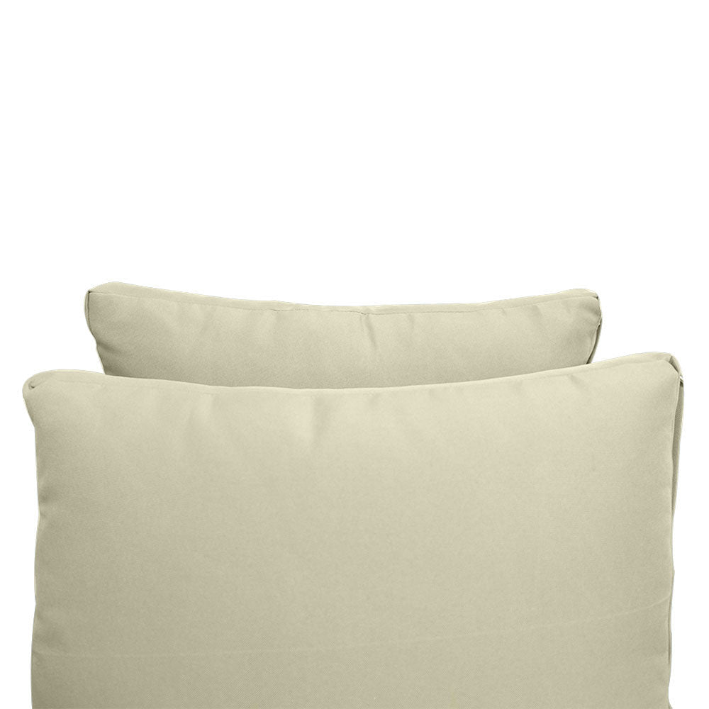 Outdoor daybed styled with cushion set, ideal for patio or garden lounging