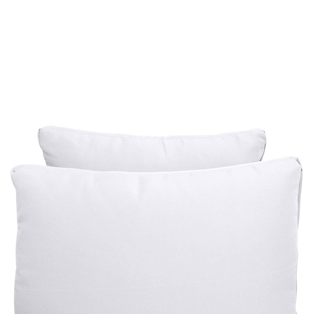 Outdoor daybed styled with cushion set, ideal for patio or garden lounging