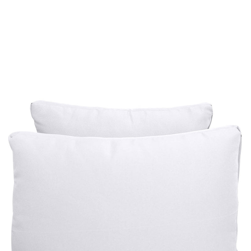 STYLE 1 - Mattress & Pillow Bolster Cushion for Outdoor Indoor Daybed Porch Swing Bed Knife Edge Crib Size AD105 | COVERS ONLY |