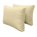 Pillow and bolster cushions displayed on an outdoor porch swing for a cozy, elegant setting