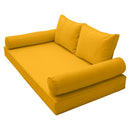 STYLE 1 pillow and bolster cushion set for daybeds, porch swings, or beds – indoor and outdoor use with durable knife-edge design. — cover only

