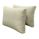 Pillow and bolster cushions displayed on an outdoor porch swing for a cozy, elegant setting