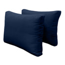 Pillow and bolster cushions displayed on an outdoor porch swing for a cozy, elegant setting
