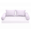  Modern outdoor daybed cushion set with two bolsters and two pillows, ideal for patio, porch, or indoor lounge spaces. — cover only