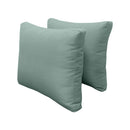 Pillow and bolster cushions displayed on an outdoor porch swing for a cozy, elegant setting