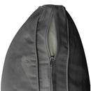 Indoor sunroom with pillow and bolster cushions, adding warmth and modern comfort.
