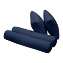 Cushion and bolster set styled on a crib-size daybed with natural light background.
