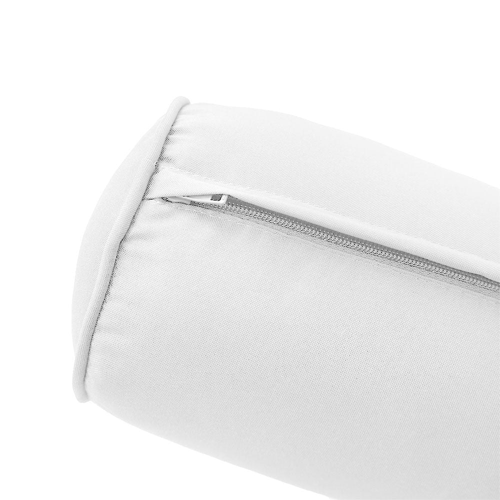 STYLE 1 - Mattress & Pillow Bolster Cushion for Outdoor Indoor Daybed Porch Swing Bed Piped Trim Twin Size AD106 | COVERS ONLY |