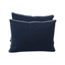 Outdoor daybed styled with cushion set, ideal for patio or garden lounging.