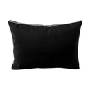 Five-piece pillow and bolster cushion set including seat cushion, two square back pillows, and two bolster pillows for indoor or outdoor seating.