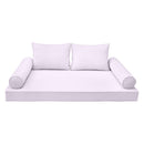 Modern outdoor daybed cushion set with two bolsters and two pillows, ideal for patio, porch, or indoor lounge spaces. — cover only

