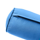 Style1 Twin-XL Size 5PC Pipe Outdoor Daybed Mattress Cushion Bolster Pillow Slip Cover Complete Set AD102