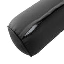 STYLE 2 Pillow & Bolster Cushion for Outdoor Indoor Daybed Porch Swing Bed Crib Size Piped Trim AD003 | COVERS ONLY |