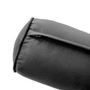 STYLE 2 Pillow & Bolster Cushion for Outdoor Indoor Daybed Porch Swing Bed Crib Size Piped Trim AD003 | COVERS ONLY |