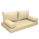 Elegant cushion and bolster set featuring refined craftsmanship and knife-edge detailing, designed for versatile indoor and outdoor comfort