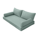 STYLE 2 pillow and bolster cushion set for daybeds, porch swings, or beds – indoor and outdoor use with durable knife-edge design. — cover only
