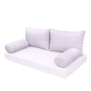 STYLE 2 pillow and bolster cushion set for daybeds, porch swings, or beds – indoor and outdoor use with durable knife-edge design. — cover only