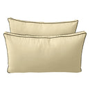 STYLE 2 Pillow & Bolster Cushion for Outdoor Indoor Daybed Porch Swing Bed Queen Size Contrast Trim AD103 | COVERS ONLY |
