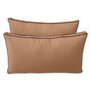 STYLE 2 Pillow & Bolster Cushion for Outdoor Indoor Daybed Porch Swing Bed Queen Size Contrast Trim AD104 | COVERS ONLY |