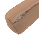 STYLE 2 Pillow & Bolster Cushion for Outdoor Indoor Daybed Porch Swing Bed Queen Size Piped Trim AD104 | COVERS ONLY |