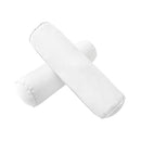 STYLE 2 Pillow & Bolster Cushion for Outdoor Indoor Daybed Porch Swing Bed Queen Size Piped Trim AD106 | COVERS ONLY |