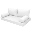 STYLE 2 pillow and bolster cushion set for daybeds, porch swings, or beds – indoor and outdoor use with durable knife-edge design. — cover only