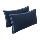 Outdoor daybed styled with cushion set, ideal for patio or garden lounging.
