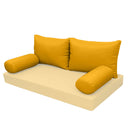 STYLE 2 pillow and bolster cushion set for daybeds, porch swings, or beds – indoor and outdoor use with durable knife-edge design. — cover only