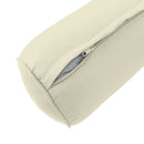 STYLE 2 Pillow & Bolster Cushion for Outdoor Indoor Daybed Porch Swing Bed Twin Size Piped Trim AD005 | COVERS ONLY |