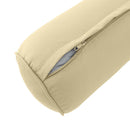 STYLE 2 Pillow & Bolster Cushion for Outdoor Indoor Daybed Porch Swing Bed Twin Size Piped Trim AD103 | COVERS ONLY |