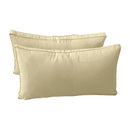 STYLE 2 Pillow & Bolster Cushion for Outdoor Indoor Daybed Porch Swing Bed Twin Size Piped Trim AD103 | COVERS ONLY |