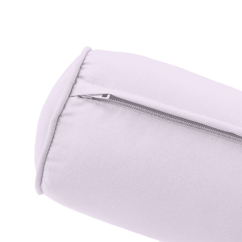 STYLE 2 Pillow & Bolster Cushion for Outdoor Indoor Daybed Porch Swing Bed Twin Size Piped Trim AD107 | COVERS ONLY |